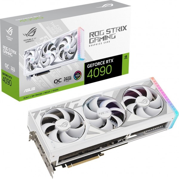 GEFORCE ROG RTX 4090 24GB 384bit GDDR6X 2640MHz OC 2xHDMI 3xDP RGB (ROG-STRIX-RTX4090-O24G-WHIT