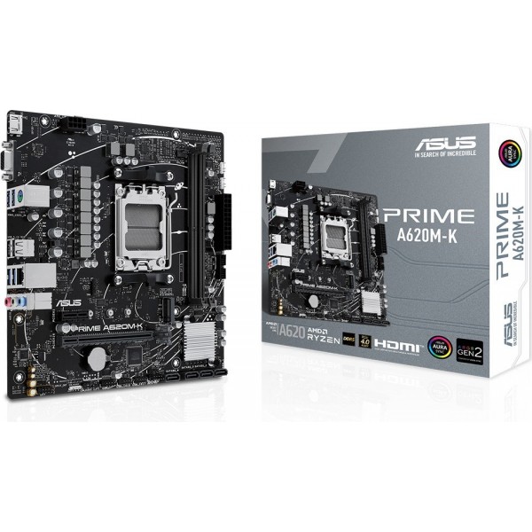 ASUS PRIME A620M-K AMD A620 6400 DDR5  AM5 HDMI VGA mATX - PRIME A620M-K Anakart