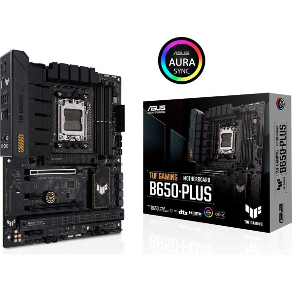 Tuf Gamıng B650-Plus Amd B650 Am5 Ddr5 6400 Dp Hdmı 3X M2 Usb3.2 Aura Rgb 2.5Gbit Lan Atx (Tuf 