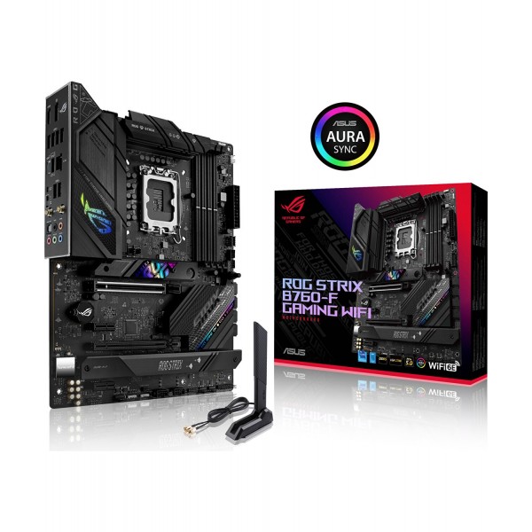 Strıx B760-F Gamıng Wıfı Intel B760 Lga1700 Ddr5 7800 Dp Hdmı 3X M2 Usb3.2 Wifi 6E + Bt Aura Rgb