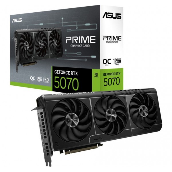 ASUS-PRIME-RTX5070-O12G-NVIDIA-GEFORCE-RTX 5070-12GB GDDR7-192BIT--OC-2XHDMI-3XDP-DLSS4 Ekran Kartı