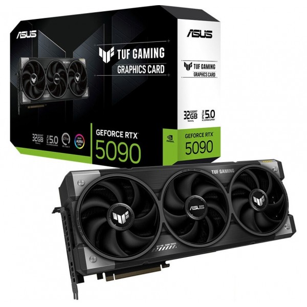 ASUS-TUF-RTX5090-O32G-GAMING-NVIDIA-GEFORCE-RTX 5090-32GB GDDR7-512BIT--OC-2XHDMI-3XDP-RGB-DLSS4