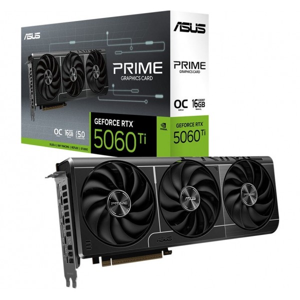 ASUS-PRIME-RTX5060TI-O16G-NVIDIA-GEFORCE-RTX 5060 TI-16G-16GB GDDR7-128BIT--OC-HDMI-3XDP-DLSS4