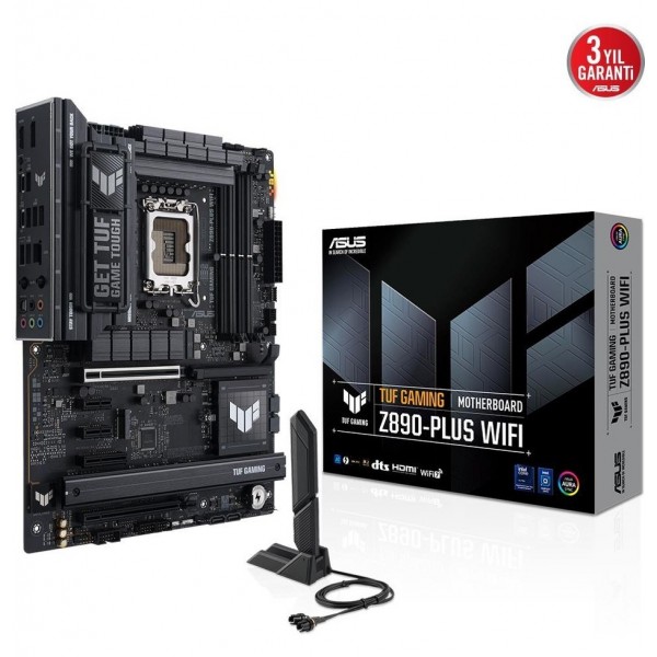 ASUS TUF GAMING Z890-PLUS WIFI DDR5 4XM2 USB3.2 RGB LAN ATX